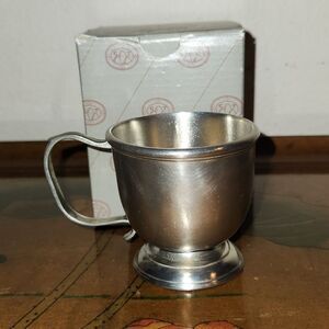 Match Italian Pewter Handmade Baby Cup